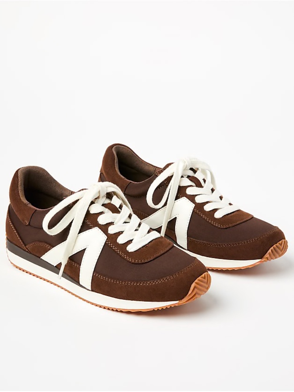 LOFT Everyday Trainer Brown and White Women's Sneaker